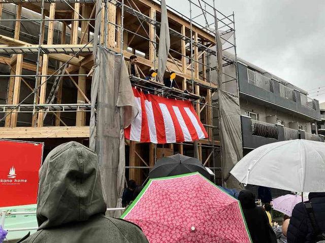 上棟（おもちまき）