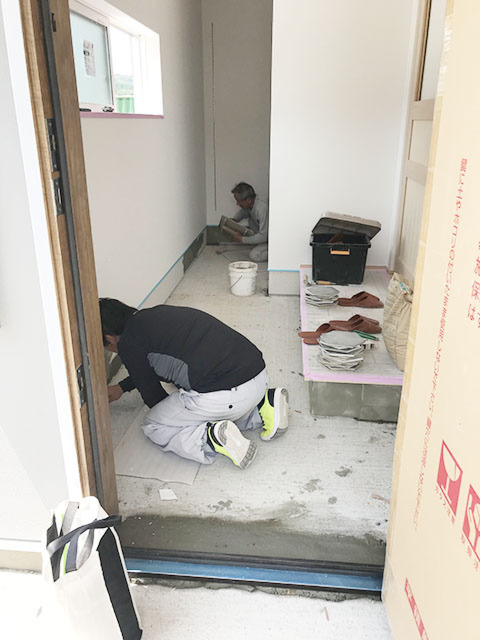 左官工事／土間