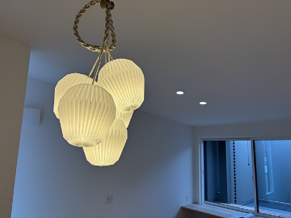 照明器具もつきましたよ