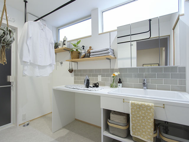 完成写真／充実のランドリースペース