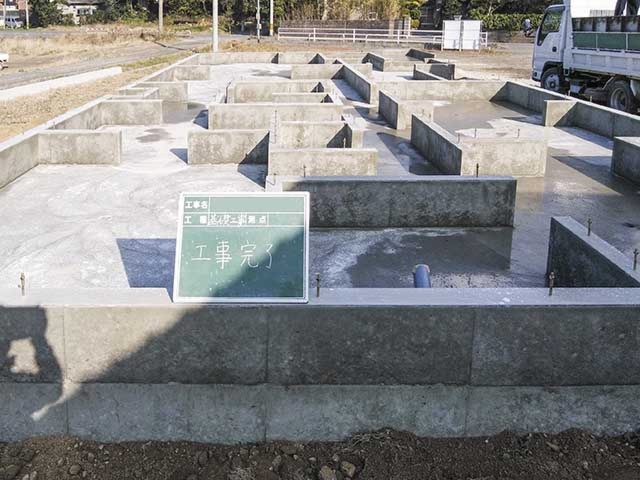 基礎工事完了