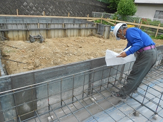 基礎配筋確認