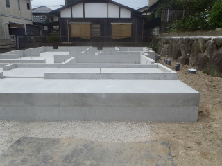 基礎工事完了